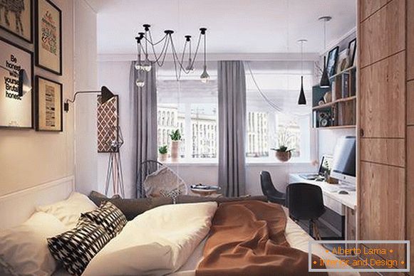 Las mejores opciones de diseño para un apartamento de una habitación de 40 metros cuadrados