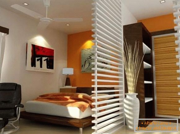 Diseño de un apartamento de una habitación: cómo separar la habitación con una partición