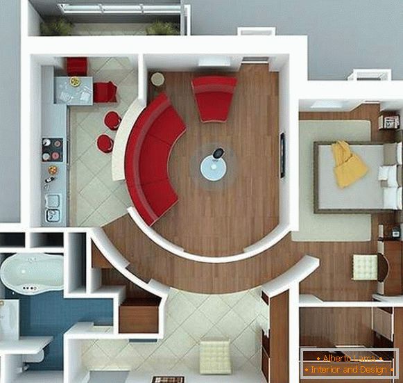 Proyecto de diseño de un dormitorio con dormitorio separado