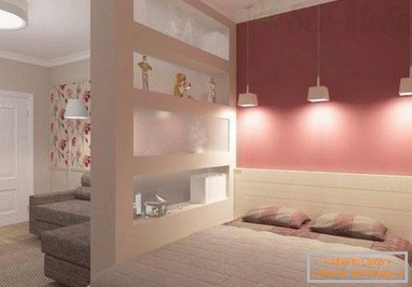 Zonificación del apartamento de una habitación для семьи - фото 7