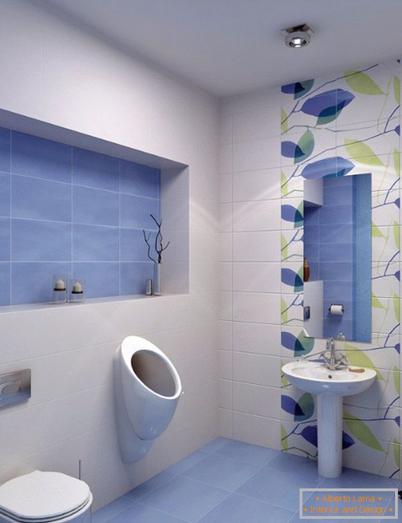 Diseño de azulejos en el baño, foto 1