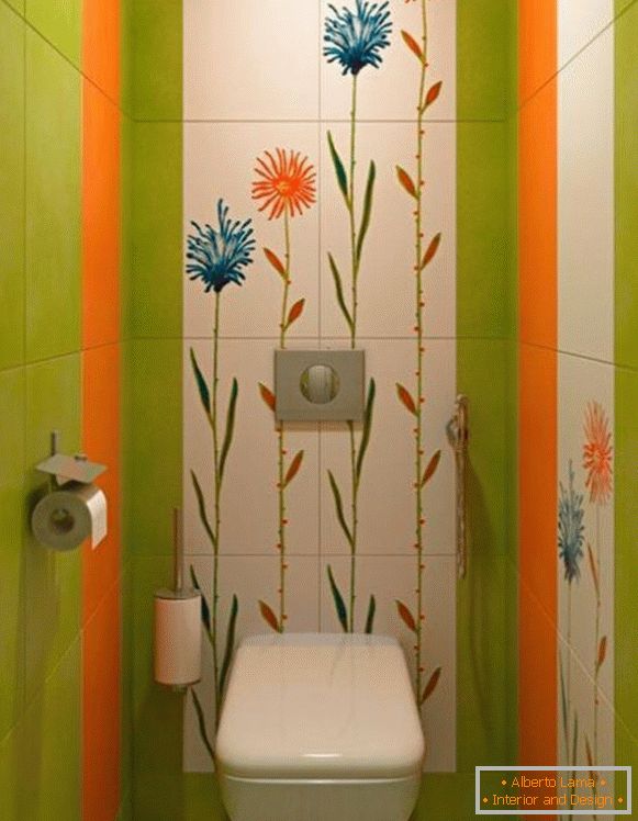 Azulejo en la foto de diseño de baño pequeño 10