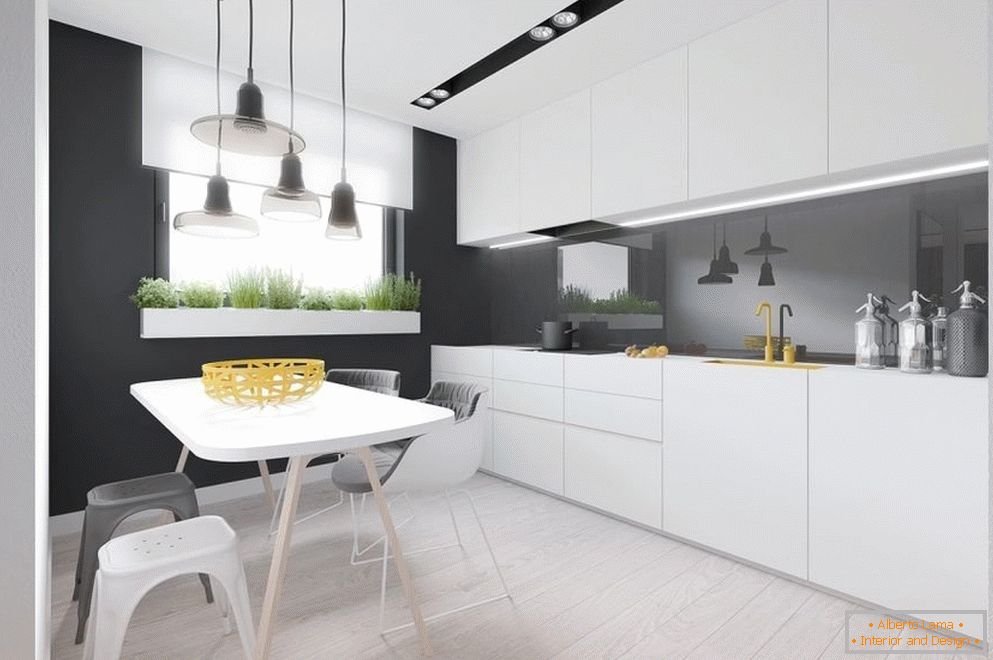 Interior de cocina en estilo minimalista