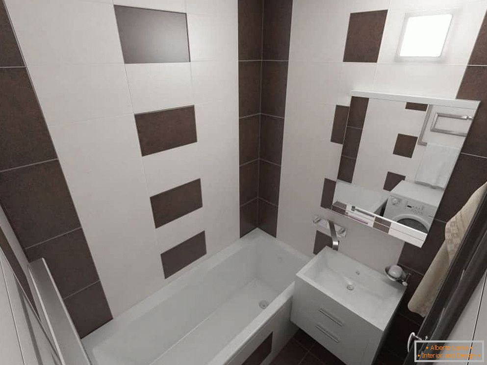 Ubicación compacta de plomería en el baño en la casa del panel
