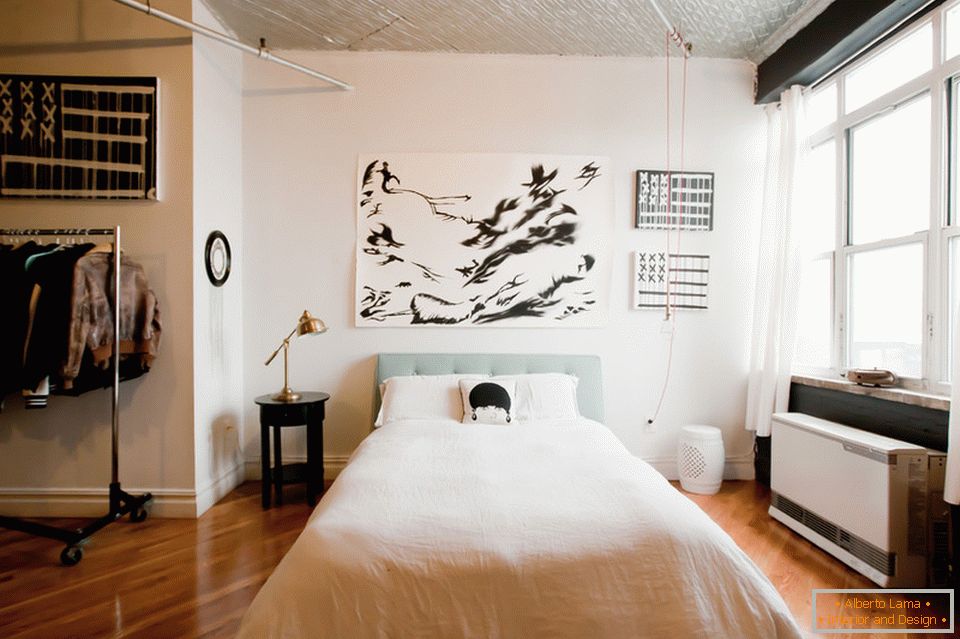 Dormitorio elegante apartamento en Brooklyn