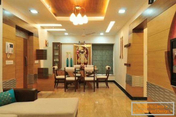 Interior de un apartamento en estilo indio moderno - foto