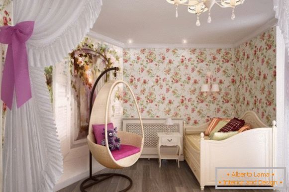 Interior de una habitación para niños en Khrushchev, foto 41