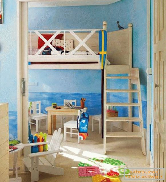 interior de una habitación infantil para dos niños foto, foto 23