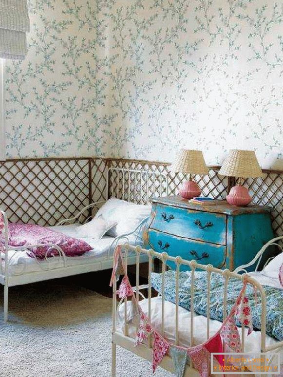 interior de una habitación para niños con dos camas, foto 59
