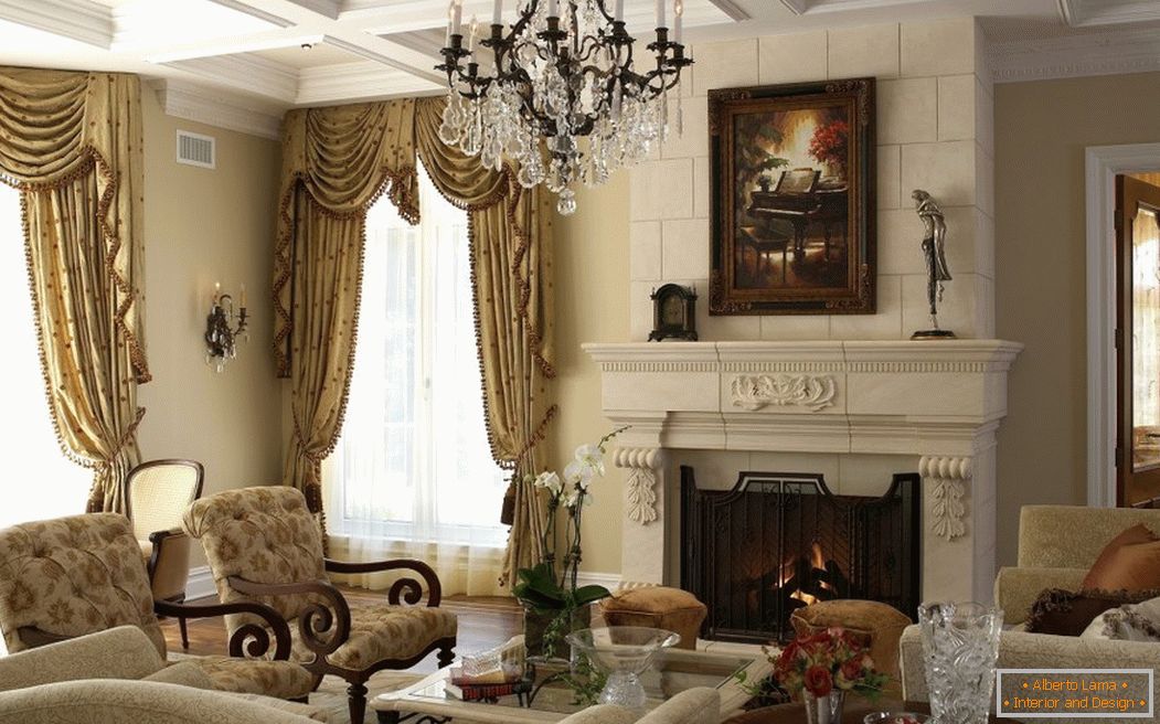 Interior en un estilo clásico