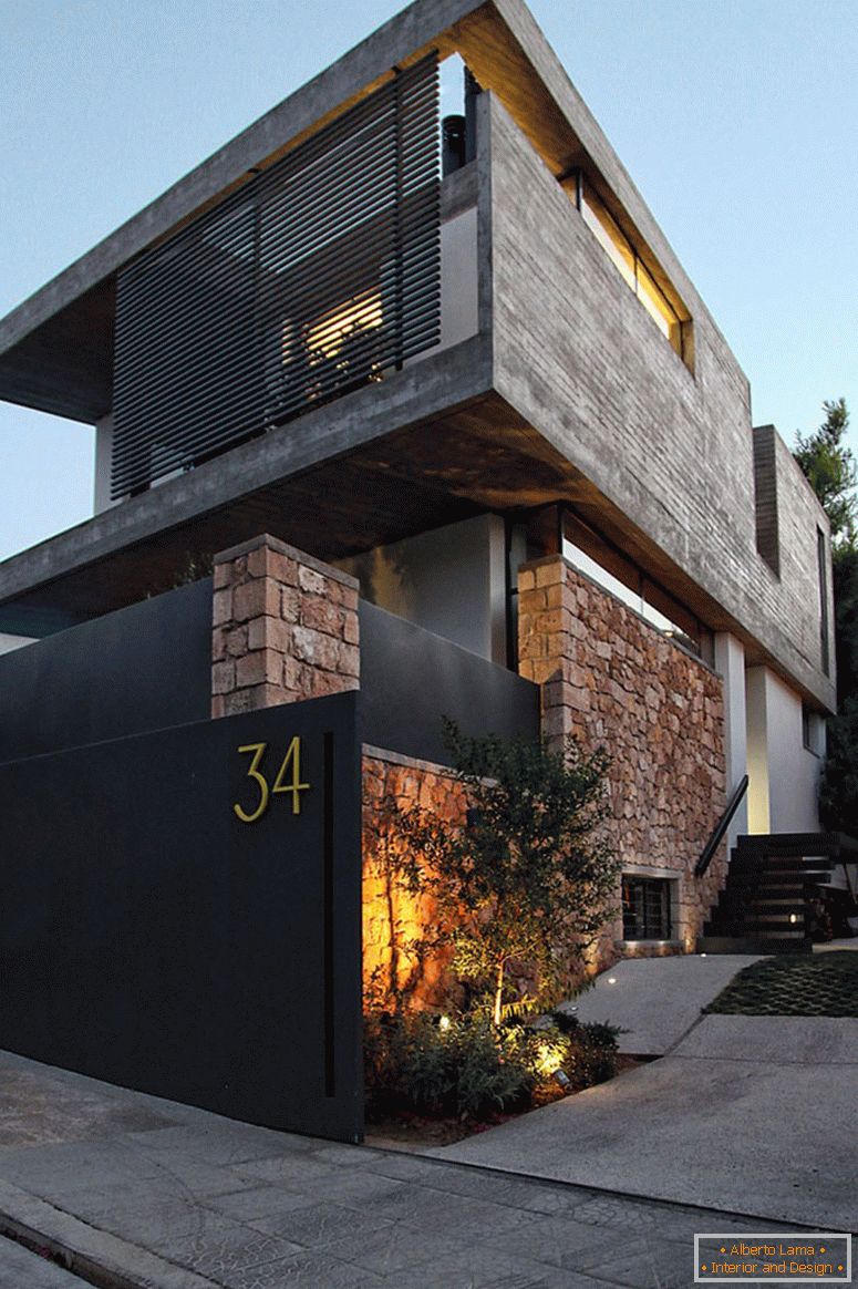 Diseño de una casa privada moderna