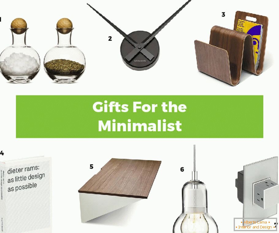 Interesantes ideas de regalos en el estilo del minimalismo