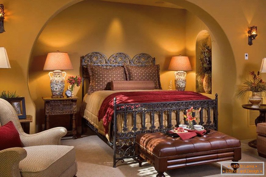 Dormitorio en estilo español