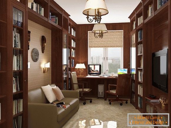 Muebles para una oficina en un apartamento en una foto de estilo clásico 5