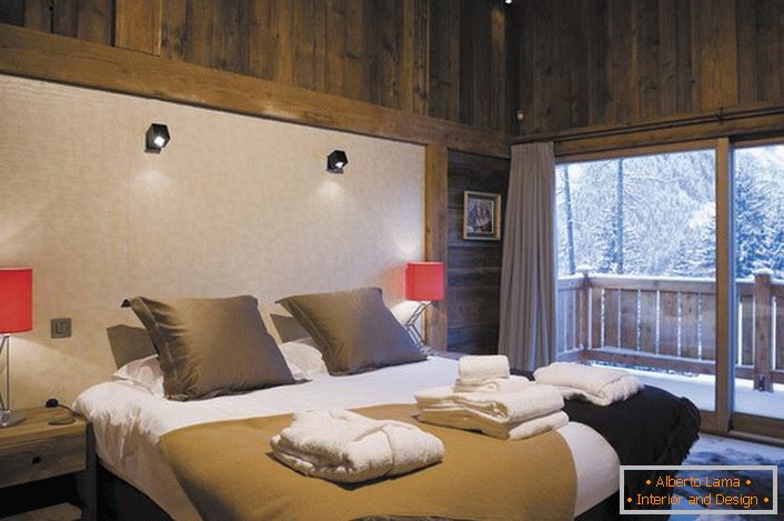 Sala de estar en estilo chalet