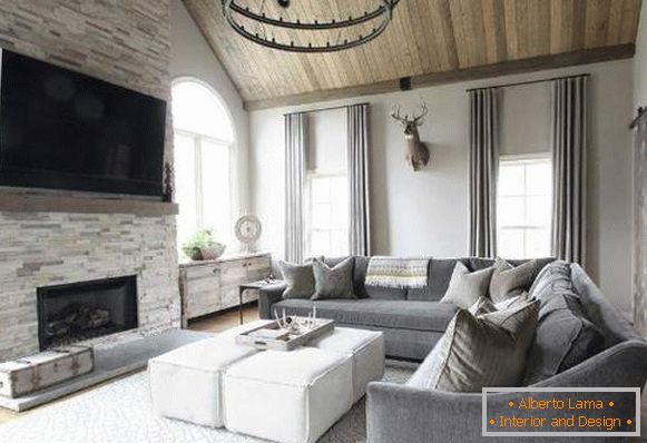 Hermosa habitación en tu casa: una combinación de materiales y estilos en el interior