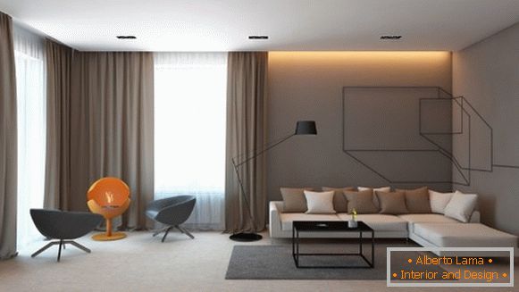 Habitación elegante en su casa - diseño minimalista