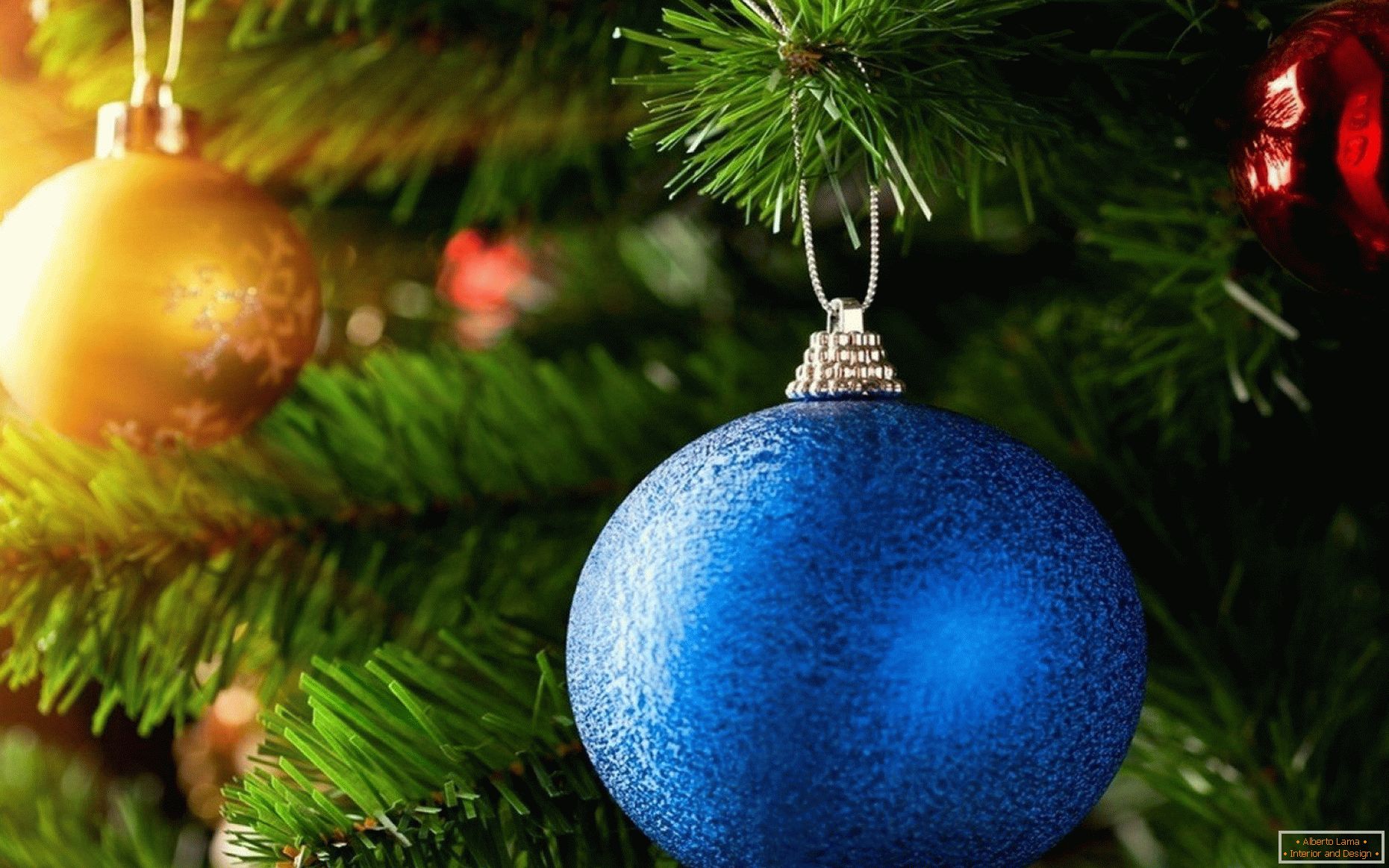 Bola azul de Navidad