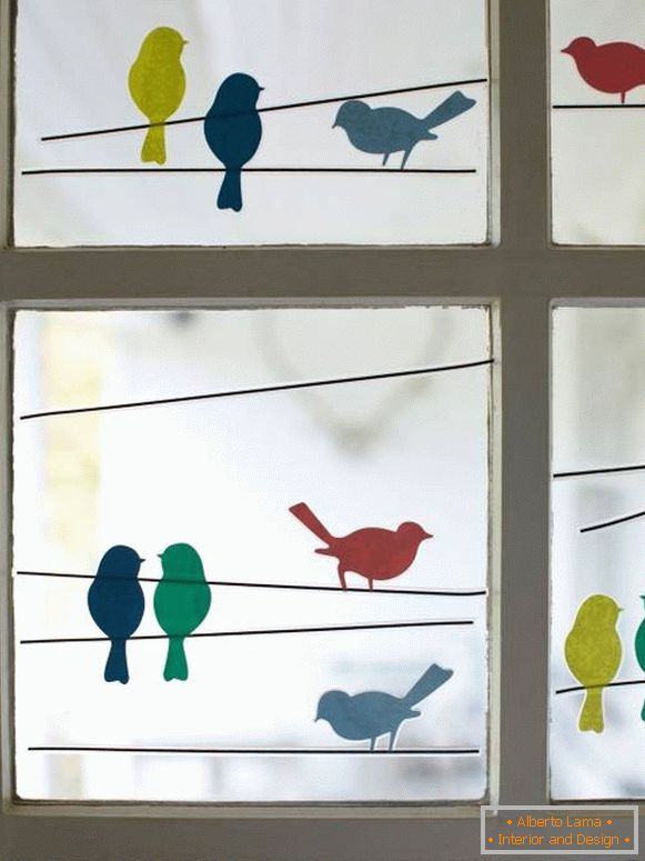 Pegatinas para ventanas en la ventana