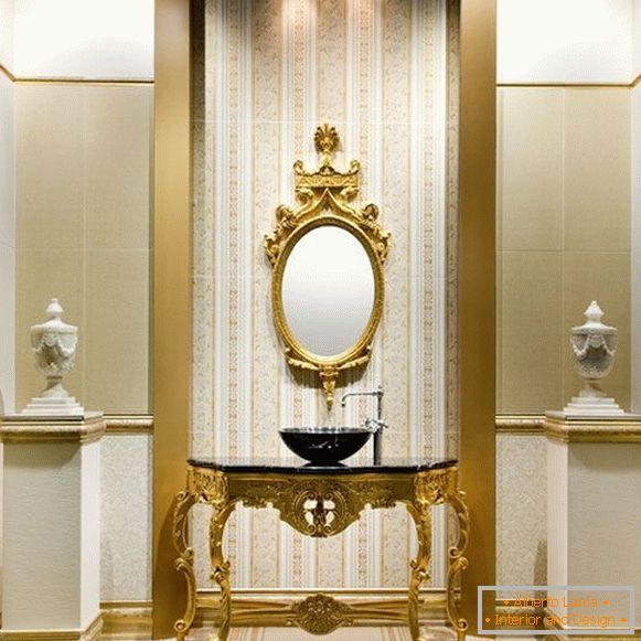 Muebles elegantes en el baño