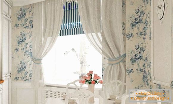 hermosas cortinas de moda en la cocina, foto 24