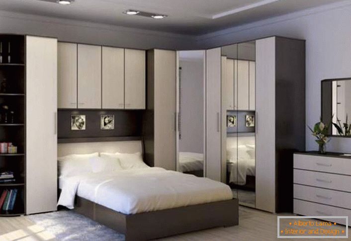 Los muebles de dormitorio modulares combinan de manera ventajosa funcionalidad y apariencia atractiva.