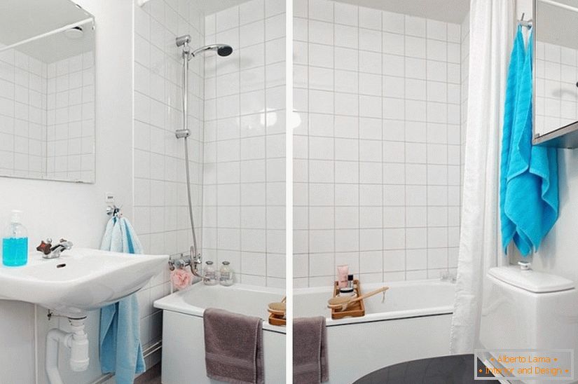 Apartamentos tipo estudio de baño en estilo escandinavo