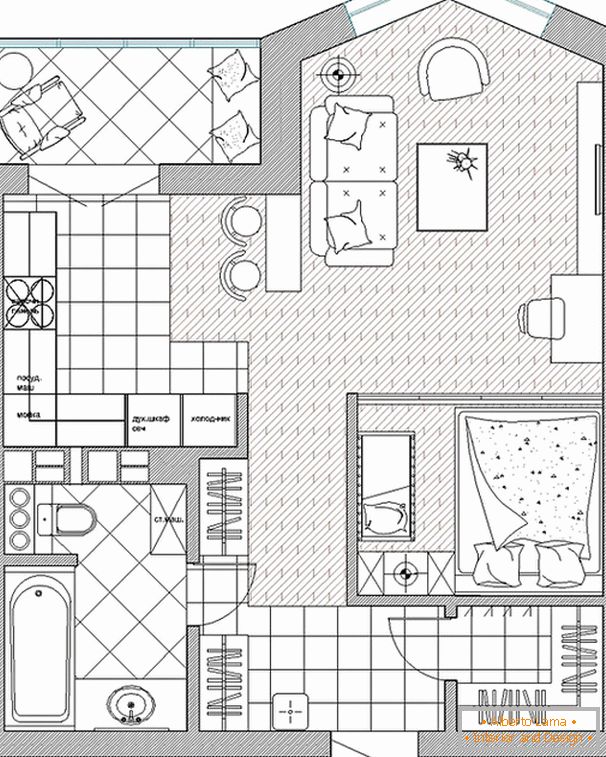 Diseño con apartamentos amueblados