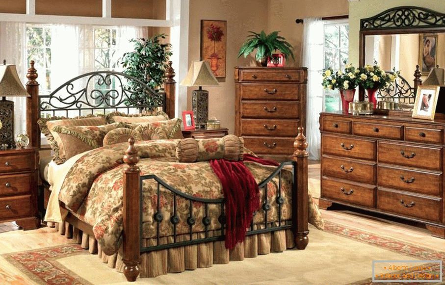 Dormitorio en estilo vintage