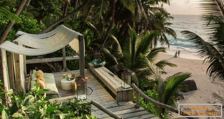 Cama al aire libre en North Island Resort