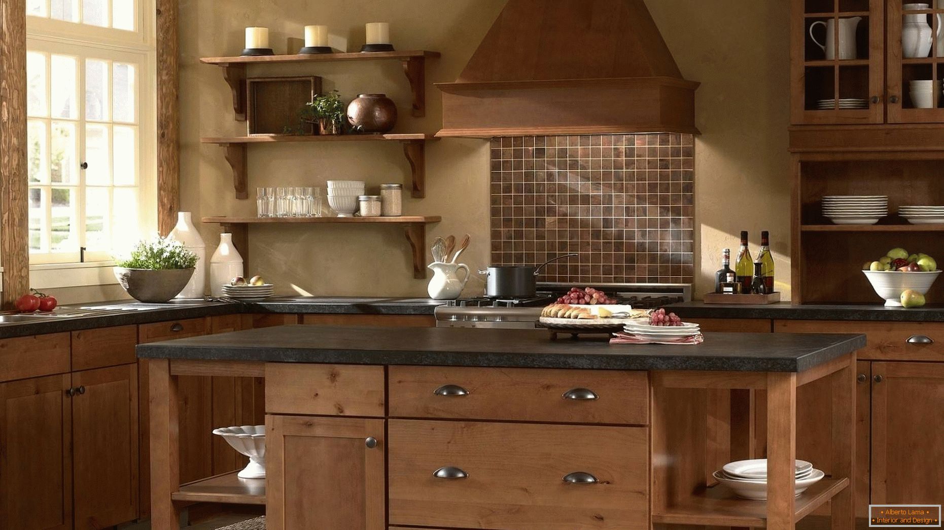 ¡Las cocinas hechas de madera son clásicas!