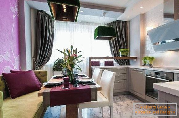 El diseño de la cocina es una sala de estar de 20 metros cuadrados M, foto 21
