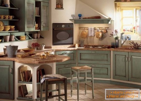 Cómo crear un hermoso interior de cocina en el estilo rural - 25 fotos