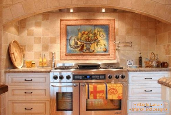 Decorar la cocina con azulejos al estilo de Provenza