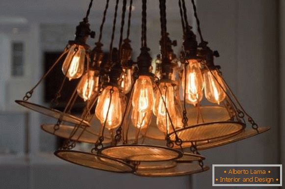 Lámpara de Edison - foto cerca