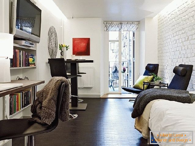 Diseño de apartamento estudio en Suiza