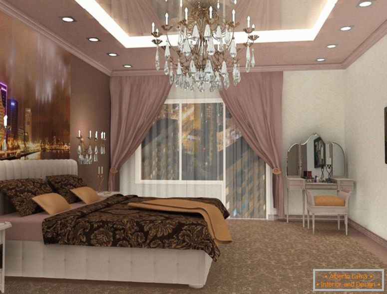 lujoso diseño para espacioso dormitorio