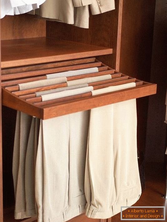 Idea para guardar los pantalones en el vestidor
