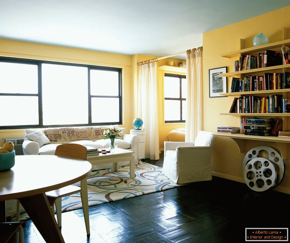 Interior de un apartamento para una niña en Nueva York