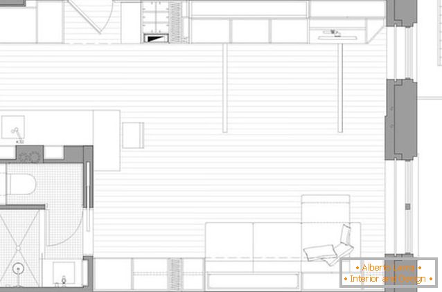 El diseño del apartamento-transformador multifuncional en Nueva York