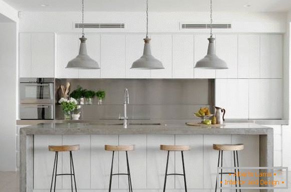 Красyвые кухнy 2016 - белая кухня в современном стyле