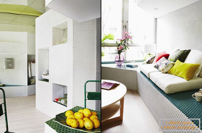 Diseño de mosaico de un pequeño apartamento - фото 3