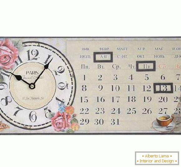 reloj con pared de calendario, foto 24