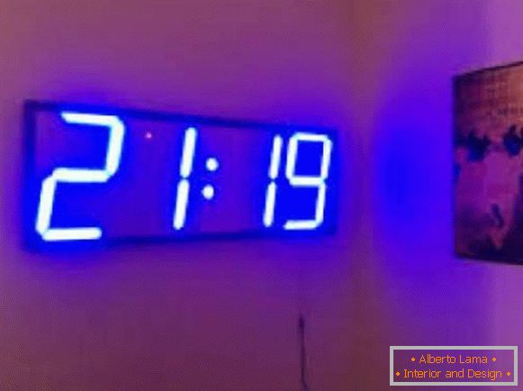 Reloj de pared LED, foto 39