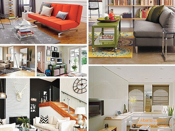 Ideas para el interior de pequeñas salas de estar