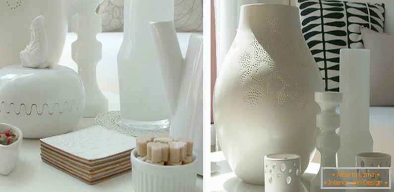 Elementos decorativos en color blanco