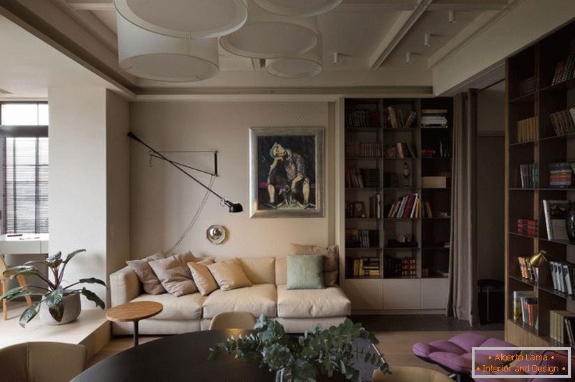 Interior de un apartamento de dos habitaciones en Kiev