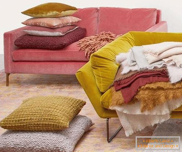 Nuevas tendencias en diseño de interiores 2017 - sofás para sala de estar
