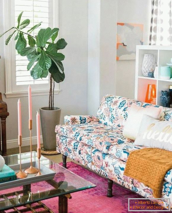 Tendencias en el interior de 2017 - colorida sala de estar