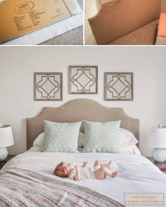 Una forma sencilla de hacer una cama con las manos con una cabecera suave